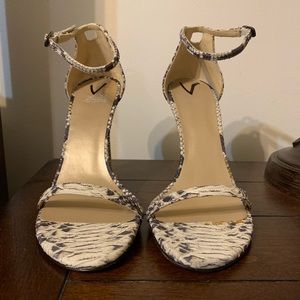 Stuart Weitzman Snake print Nudist Sandal